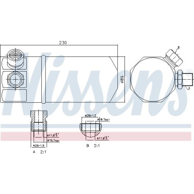 Nissens | Trockner, Klimaanlage | 95262