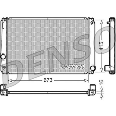 Denso | Kühler, Motorkühlung | DRM50051