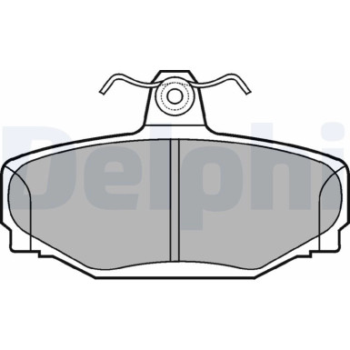 Delphi | Bremsbelagsatz, Scheibenbremse | LP637