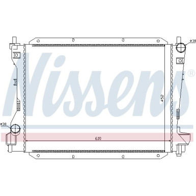 Nissens | Kühler, Motorkühlung | 66703