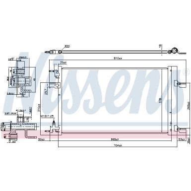 Nissens | Kondensator, Klimaanlage | 940533