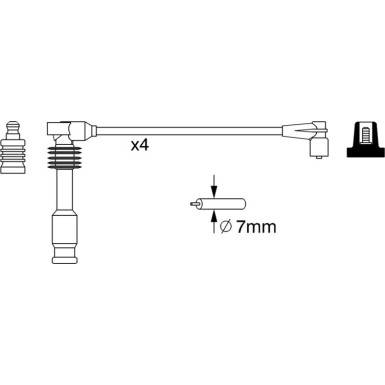 BOSCH | Zündleitungssatz | 0 986 357 237