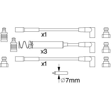 BOSCH | Zündleitungssatz | 0 986 356 723