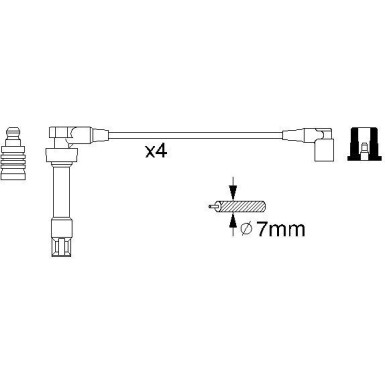 BOSCH | Zündleitungssatz | 0 986 356 307