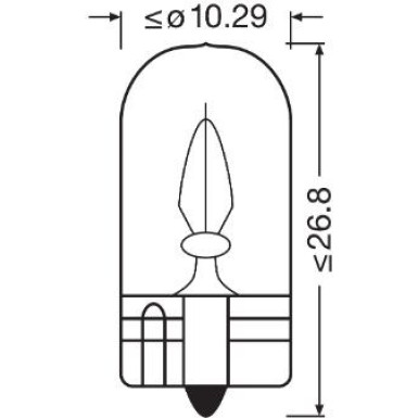 Osram | Glühlampe, Blinkleuchte | Original W3W 12V Doppelblister | 2821-02B