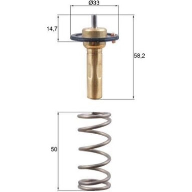 Mahle | Thermostat, Kühlmittel | TX 265 89D