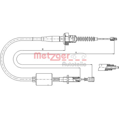 Metzger | Seilzug, Kupplungsbetätigung | 18.2522