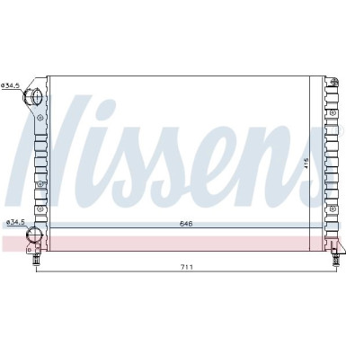 Nissens | Kühler, Motorkühlung | 61766