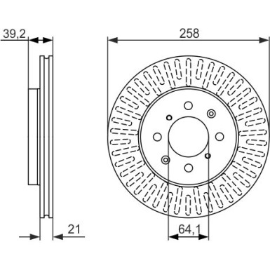 BOSCH | Bremsscheibe | 0 986 479 594