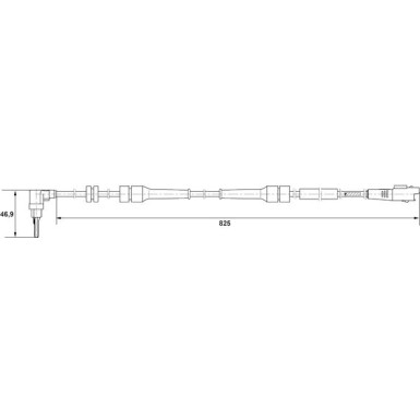 BOSCH | Sensor, Raddrehzahl | 0 265 007 084