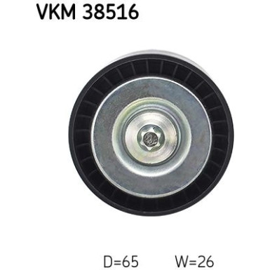 SKF | Umlenk-/Führungsrolle, Keilrippenriemen | VKM 38516