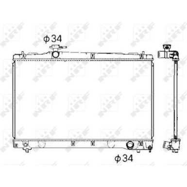 NRF | Kühler, Motorkühlung | 53401
