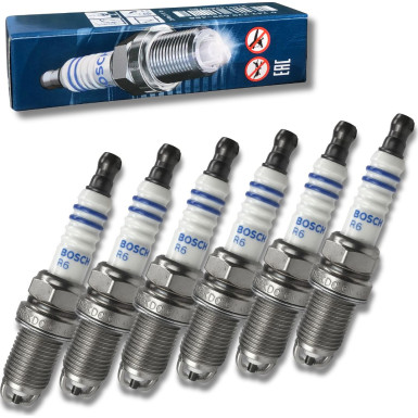 6x BOSCH 0 242 240 648 Zündkerze FR6KDC Nickel