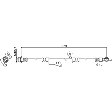 Metzger | Bremsschlauch | 4111887