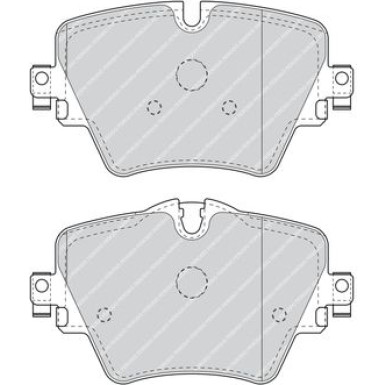 Ferodo | Bremsbelagsatz, Scheibenbremse | FDB4689