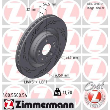 Zimmermann | Bremsscheibe | 400.5500.54