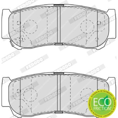 Ferodo | Bremsbelagsatz, Scheibenbremse | FDB1910