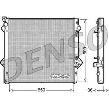 Denso | Kühler, Motorkühlung | DRM50049