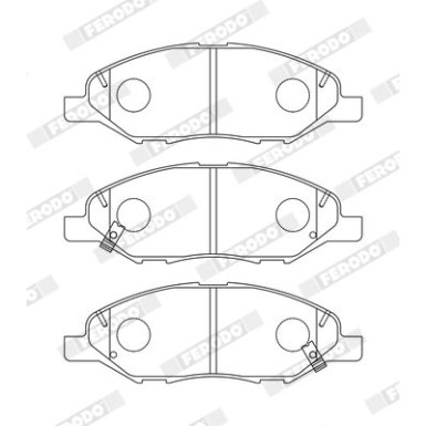 Ferodo | Bremsbelagsatz, Scheibenbremse | FDB5303