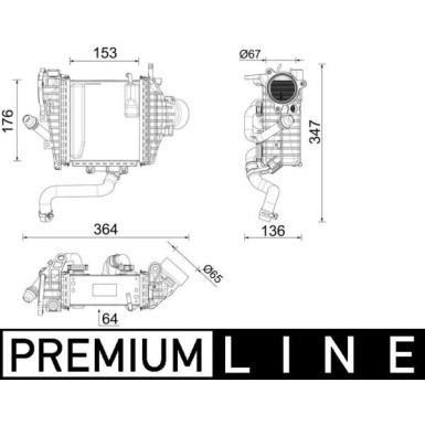 Mahle | Ladeluftkühler | CI 641 000P