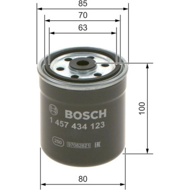 BOSCH | Kraftstofffilter | 1 457 434 123