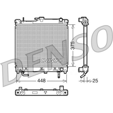 Denso | Kühler, Motorkühlung | DRM47003