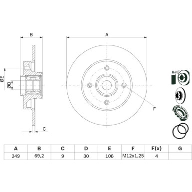 BOSCH | Bremsscheibe | 0 986 479 275