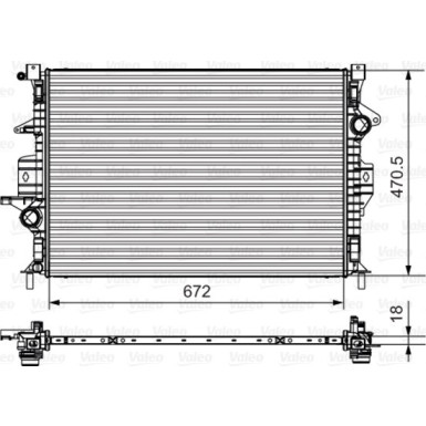 Valeo | Kühler, Motorkühlung | 735550