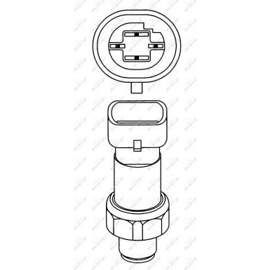 NRF | Druckschalter, Klimaanlage | 38930