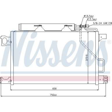 Nissens | Kondensator, Klimaanlage | 940100