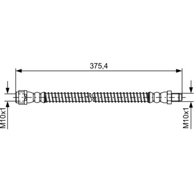 BOSCH | Bremsschlauch | 1 987 481 575