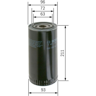 BOSCH 0 451 105 067 Ölfilter