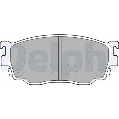 Delphi | Bremsbelagsatz, Scheibenbremse | LP1527