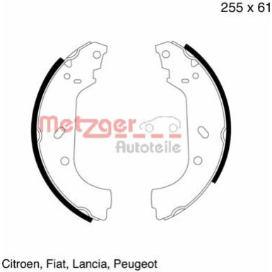 Metzger | Bremsbackensatz | MG 600