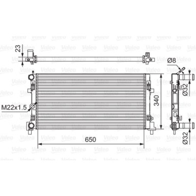 Valeo | Kühler, Motorkühlung | 701522