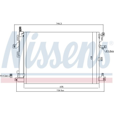 Nissens | Kondensator, Klimaanlage | 940830