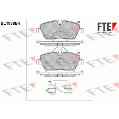 FTE | Bremsbelagsatz, Scheibenbremse | 9010529