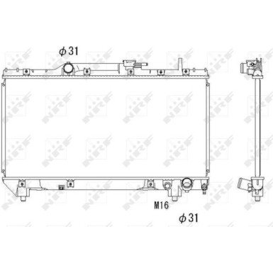 NRF | Kühler, Motorkühlung | 517590