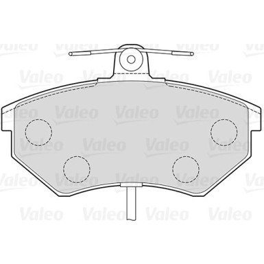 Valeo | Bremsbelagsatz, Scheibenbremse | 301484