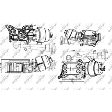 NRF | Ölkühler, Motoröl | mit Filter | 31327