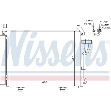 Nissens | Kondensator, Klimaanlage | 940205