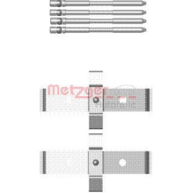 Metzger | Zubehörsatz, Scheibenbremsbelag | 109-1694