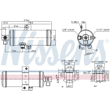 Nissens | Trockner, Klimaanlage | 95060