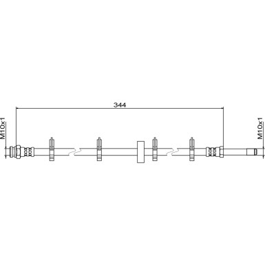 Metzger | Bremsschlauch | 4111499