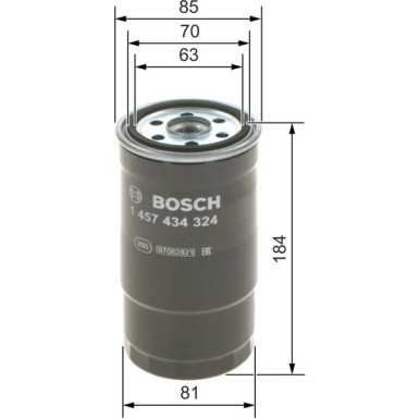 BOSCH | Kraftstofffilter | 1 457 434 324