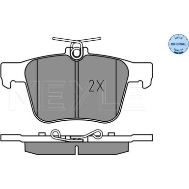 Meyle | Bremsbelagsatz, Scheibenbremse | 025 250 0916