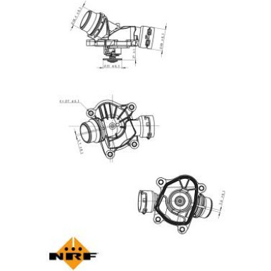 NRF | Thermostat, Kühlmittel | 725041