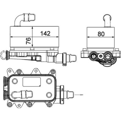 Mahle | Ölkühler, Automatikgetriebe | CLC 18 000P