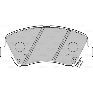 Valeo | Bremsbelagsatz, Scheibenbremse | 601300