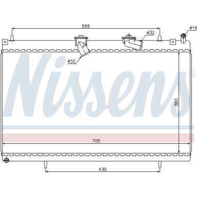 Nissens | Kühler, Motorkühlung | 63619